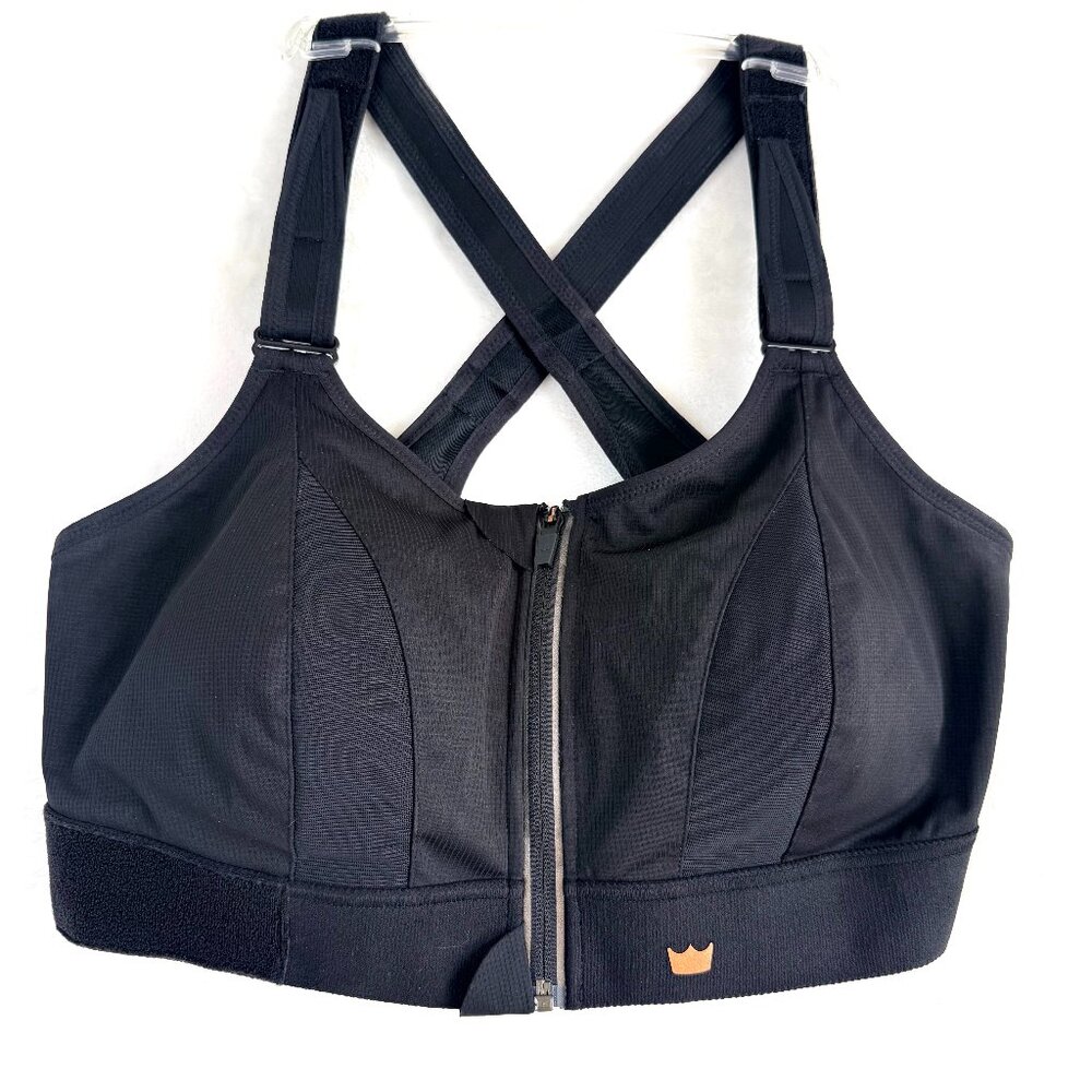 SHEFIT Ultimate High Impact Running Training Sports Bra 3Luxe 44C 44"-46" Black